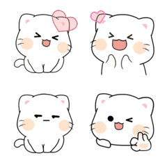 Marshmallow Kitten Animated Emoji