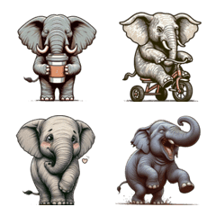 humanic elephant Emoji Revised edition
