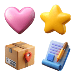 cute 3D emoji.
