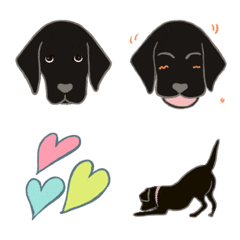 Black Labrador retriever Emoji