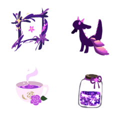 Witch Lavender emoji theme