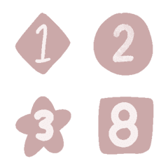 pink Number 0-9 star Number Emoji