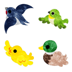 Cute and Colorful Bird Emoji