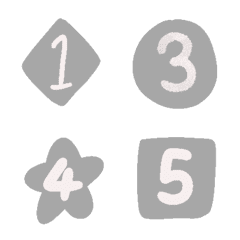 grey 0-9 star Number Emoji