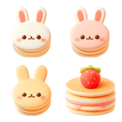 Rabbit Pancake Emoji 11