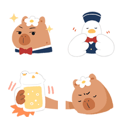 Capybara & Ducks: Capybara bar