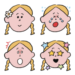Dainty girl emoji 01