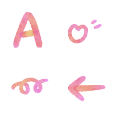 pink ABC 123 Letters Emoji