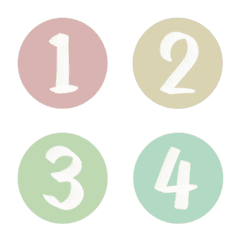 simple 1-40 Number Emoji