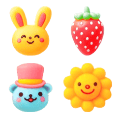 Rabbit Colorful Emoji 11