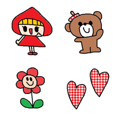 (Various emoji 707adult cute simple)