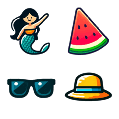 Emojis for the summer season