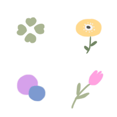 simple colorful flowers