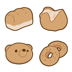 可愛手繪烘焙麵包_V.01