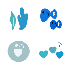 Blue Emoji set