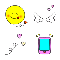 Yurukawa cute everyday colorful emoji