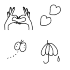 Korea handwriting emoji