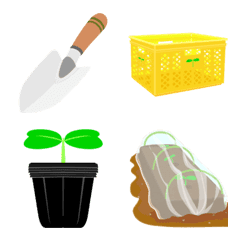 Cute Emoji for home gardening