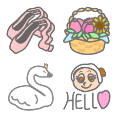 ภาษาไทย Cute Bullet Girl Emoji