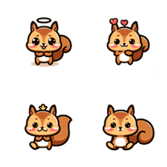 (animal) squirrel emoji