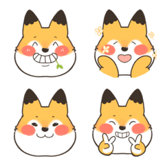 Cute little fox emoji.