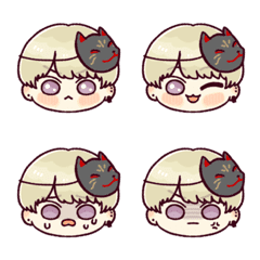 cute boy emoji(fox mask2)