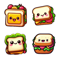 Stiker Makanan-Roti Bakar