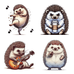 a humanic hedgehog Emoji