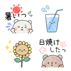 Simple and cute summer emoji...