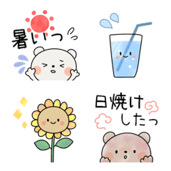 Simple and cute summer emoji...