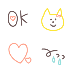 line emoji with cat