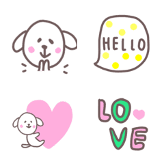 อิโมจิไลน์ dog and pop Emoji