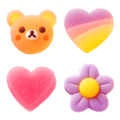 Gummy heart emoji