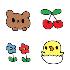 (Various emoji 712adult cute simple)