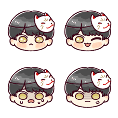 cute boy emoji(fox mask2-2)