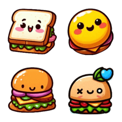 Stiker Makanan-Sandwich