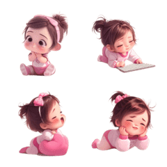Cute Emoji Pink sport baby(for everyday)