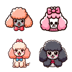 Animal Stickers-Poodle