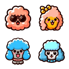 Animal Stickers-Poodle1