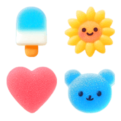 อิโมจิไลน์ Gummy Summer Emoji 2