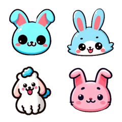 Animal Stickers-rabbit