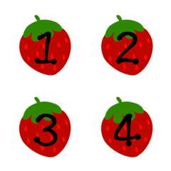 deep red strawberry-alphanumeric symbols