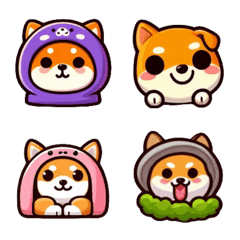 Animal Stickers-Shiba Inu