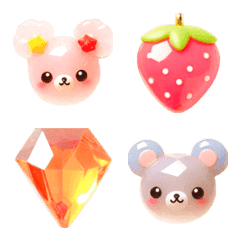 Jewelry Bear Emoji 2