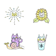 nekomatanekokichi summer emoji