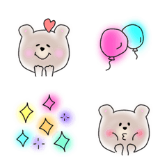 everyday cute bear colorful emoji