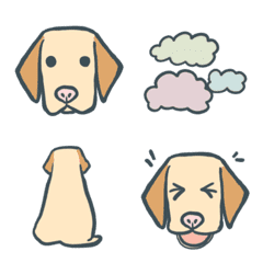 Clear Labrador color Emoji