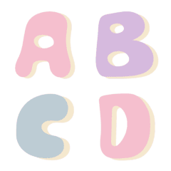 Soft Pastel Letters