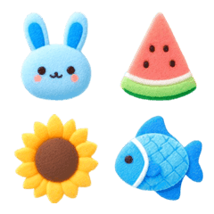 Macarons Felt Summer Emoji 2