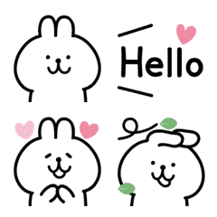 Animated Relaxed Rabbit Emojis